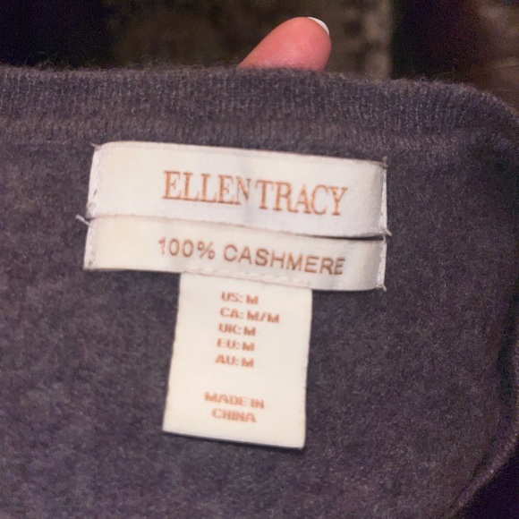 ELLEN TRACY - 100% Cashmere Sweater - Picture 2 of 3